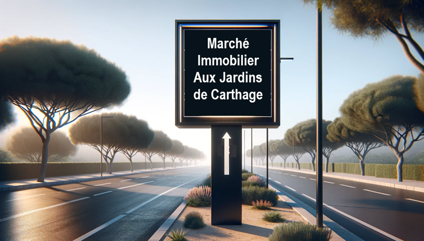 marché immobilier aux jardins de Carthage