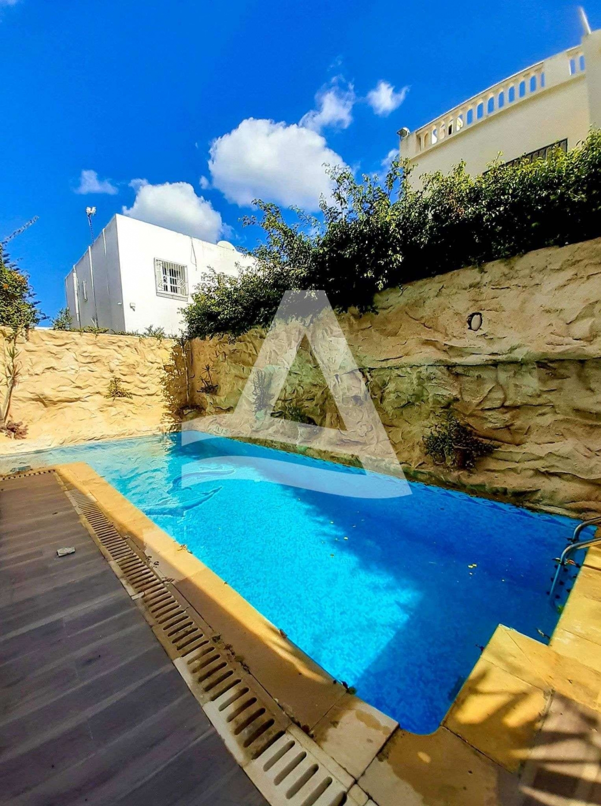 Location d'une superbe villa avec piscine, à la Marsa image 5