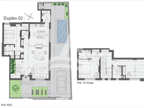 Vente d'un duplex sur plan à la Marsa image 0